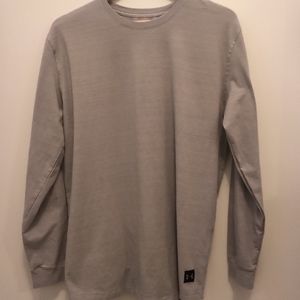 Underarmour - Grey Longsleeve Workout Top- Loose Heatgear - Men’s